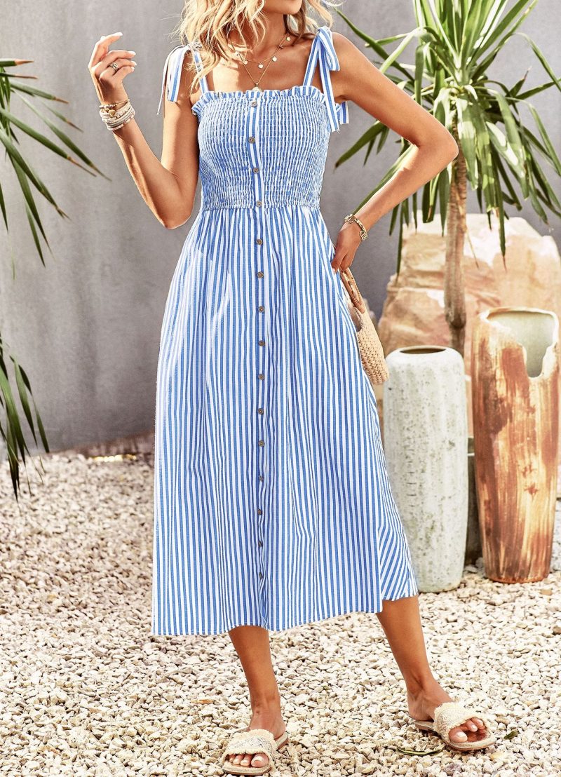 Elegant Striped Dress - Spring & Summer - Image 10