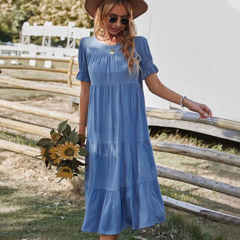 Solid Color Swing Dress - Spring/Summer