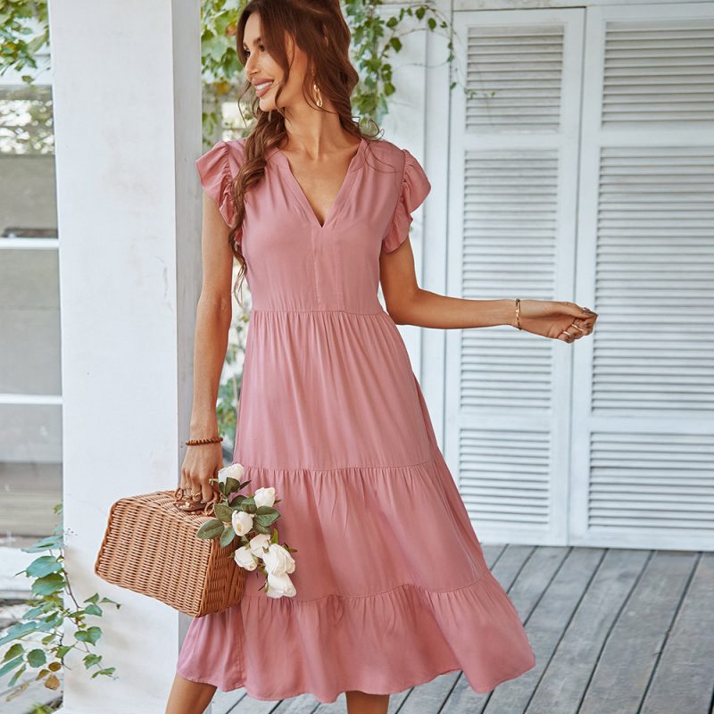 Sexy V-neck Babydoll Dress - Image 2