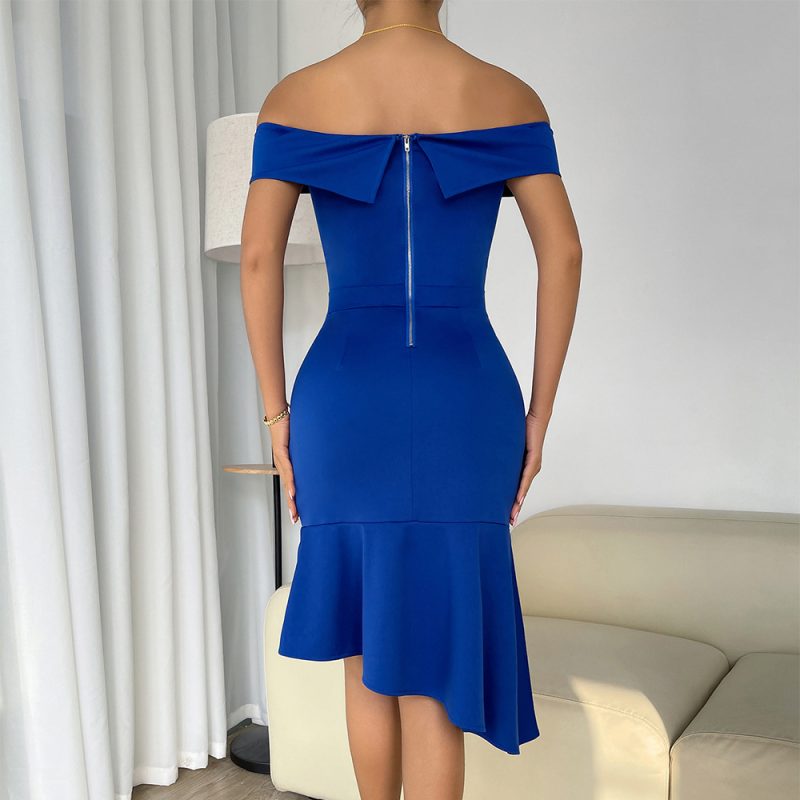 Casual Vacation Off-Shoulder Summer Dress - Image 3