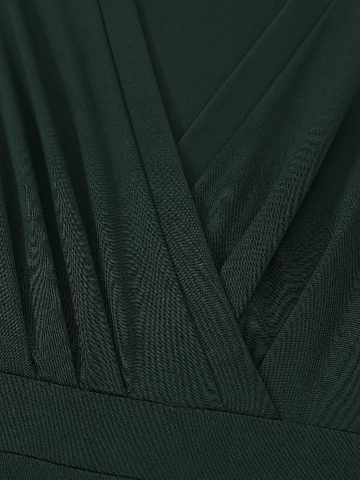 V-Neck Jacquard Dress - Women's Autumn/Winter Fashion - Image 4