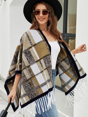 Women’s Tassel Cape Shawl