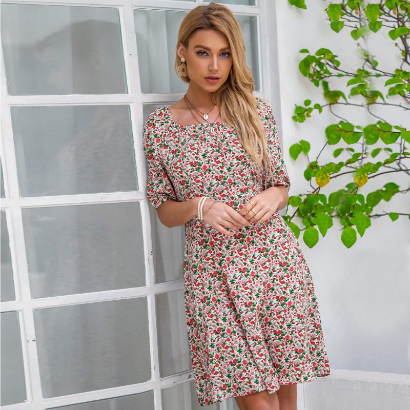 Women's Slim Fit Short-Sleeved Dress - Image 2
