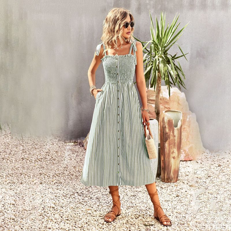 Elegant Striped Dress - Spring & Summer - Image 3