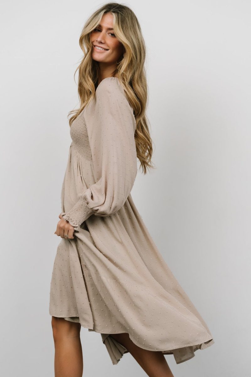 V-Neck Flounce A-Line Hem Dress - Image 6
