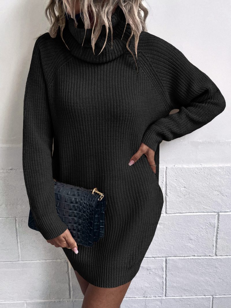 Two-Collared Knitted Dress - Image 6