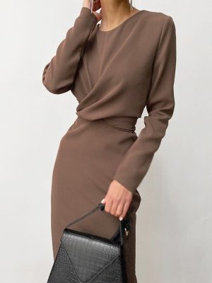 Autumn/Winter Long Sleeve Slim Dress