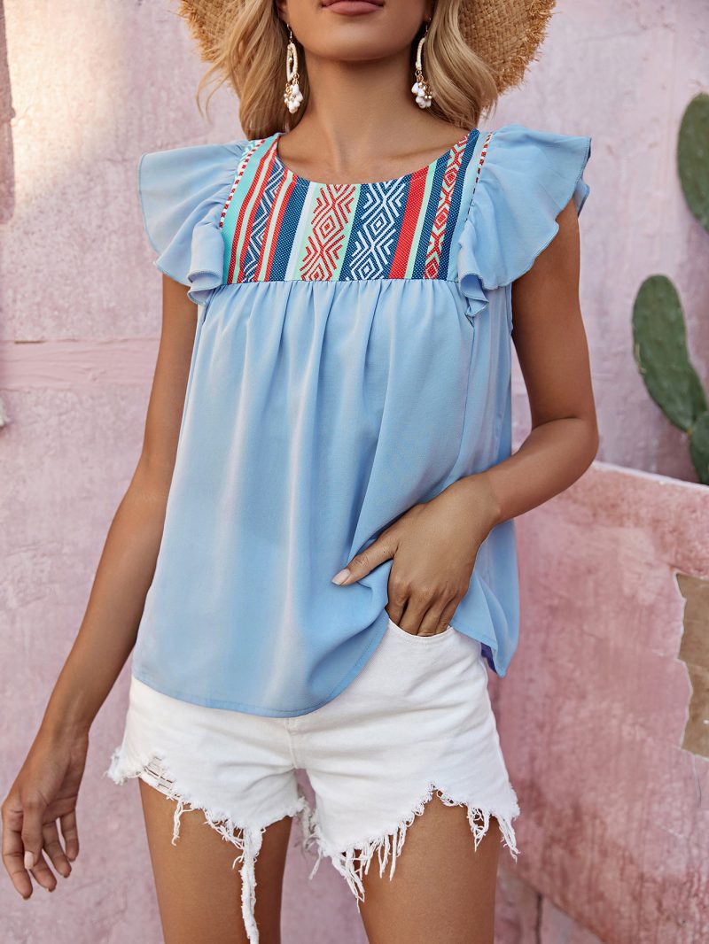 Sleeveless Women's Summer T-shirt - Image 4