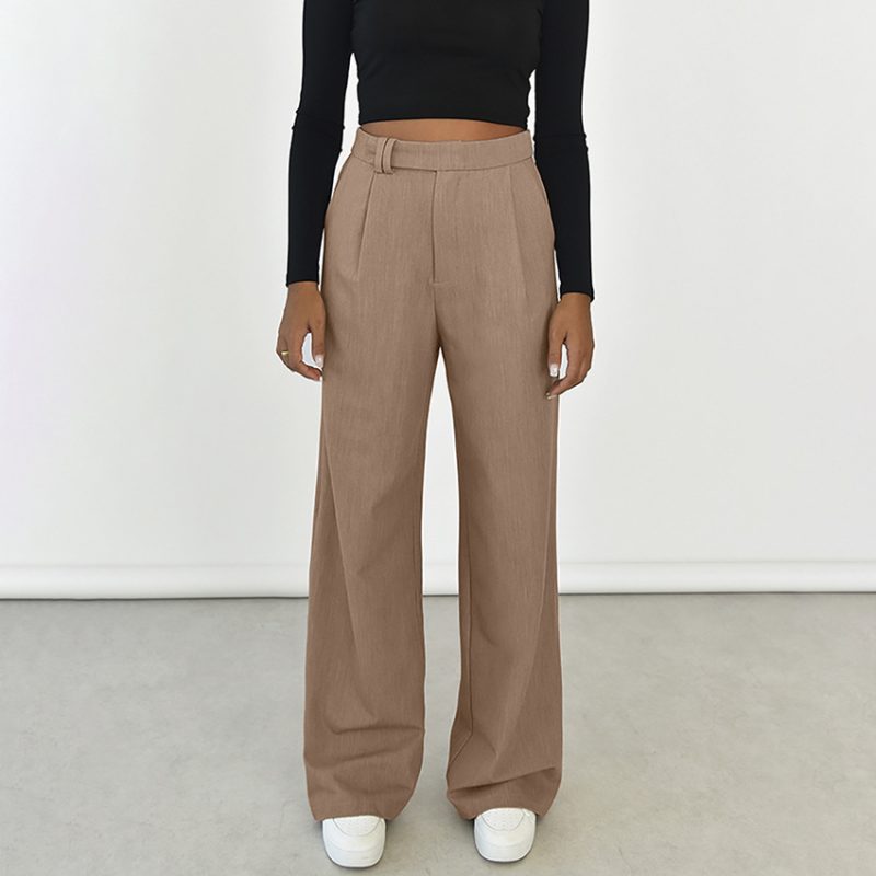Office-Ready Draping Mop Casual Pants - Image 2
