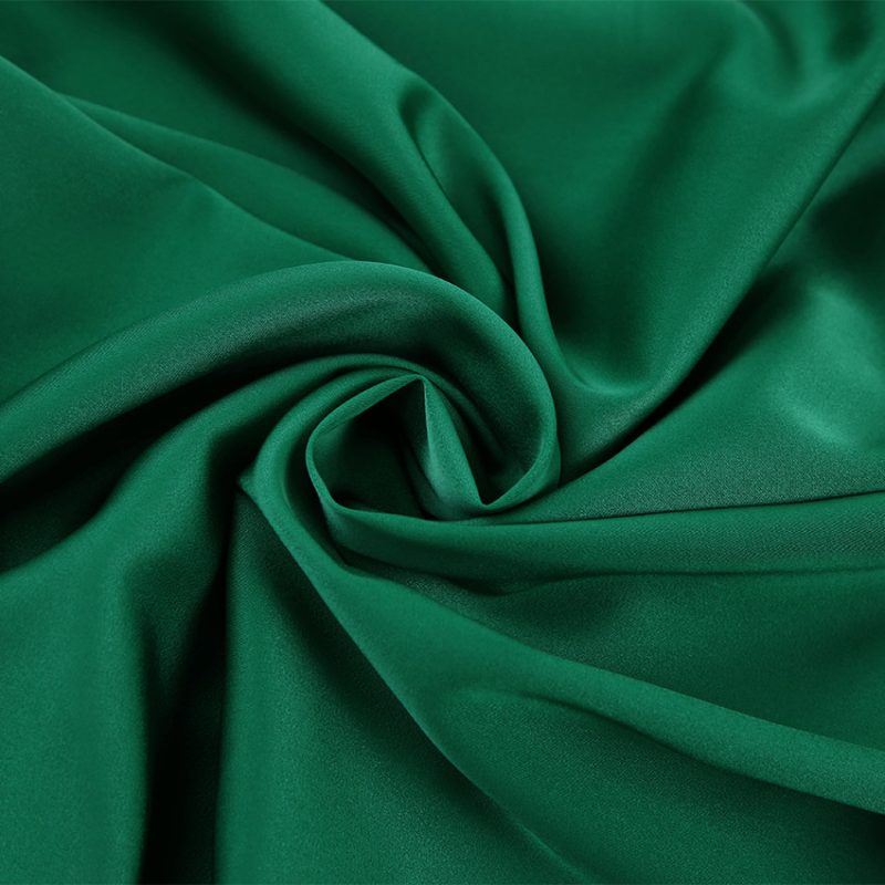 Green Lantern Dress with Long Sleeve Satin Drape - Image 4