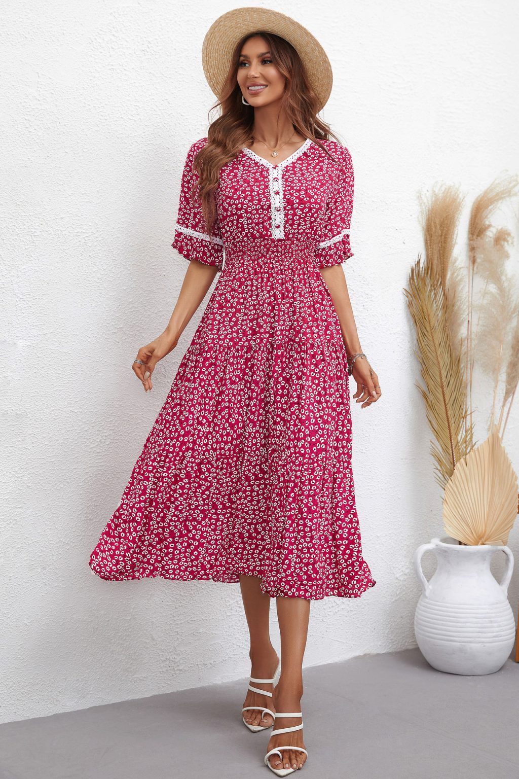 Floral Slim Fit Women's Dress - Image 5