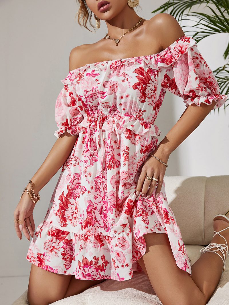 Shoulder-Baring Sexy Women's Dress