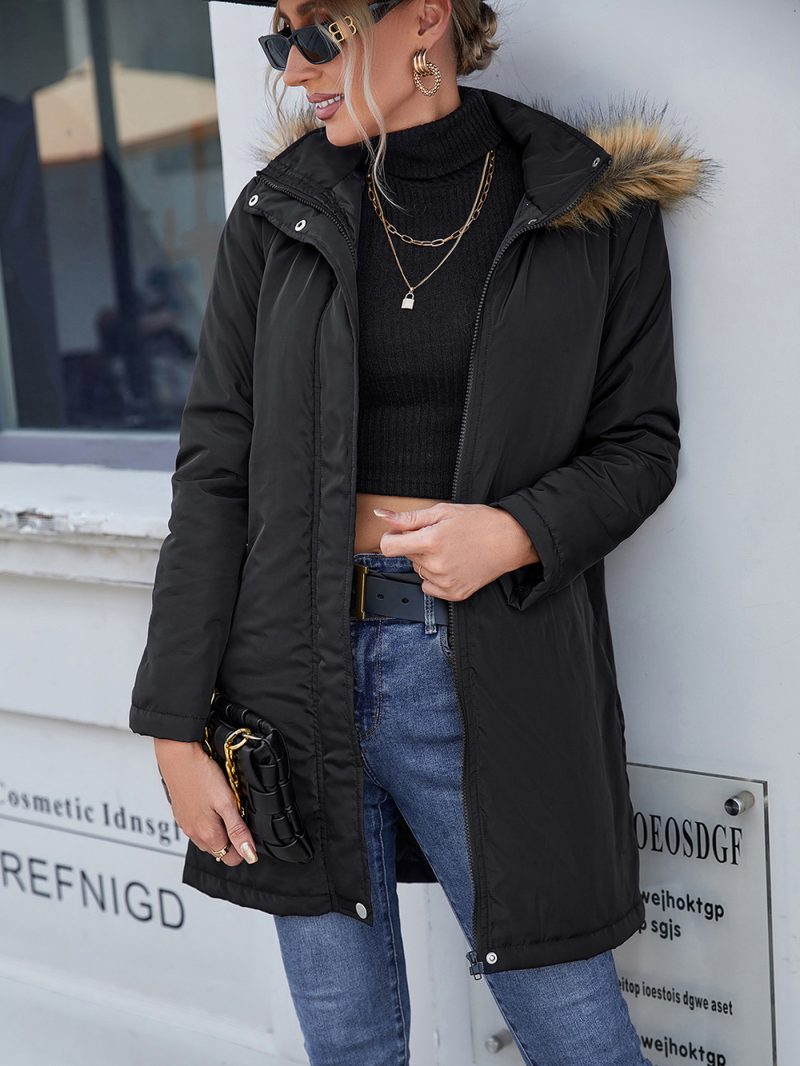 Hooded Mid-Length Trench Coat - Image 5