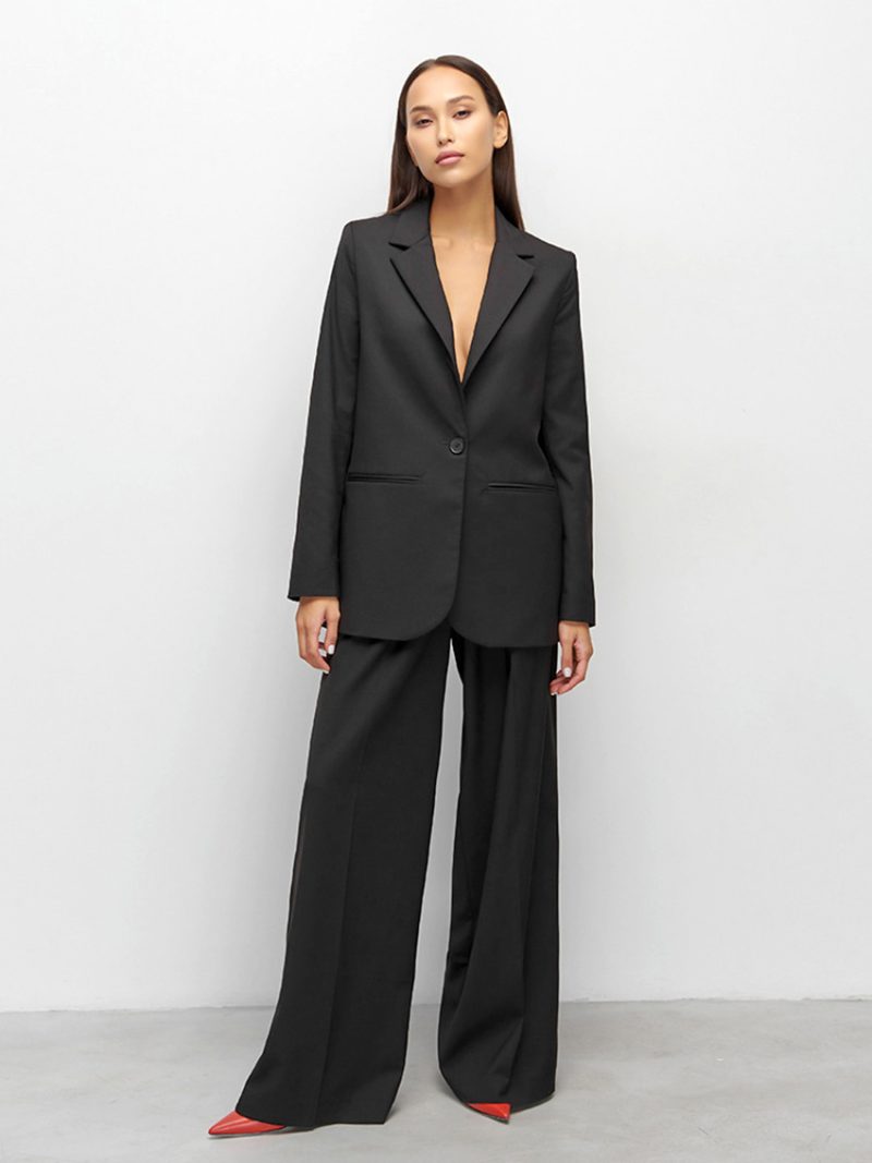 Fall Office High Waist Draped Pants - Image 6