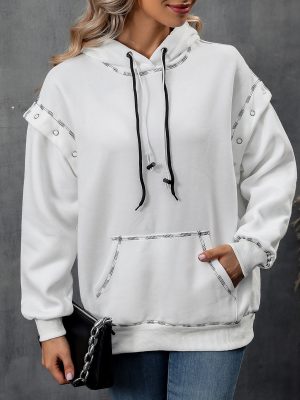 Hooded Raglan Sleeve Sweatshirt