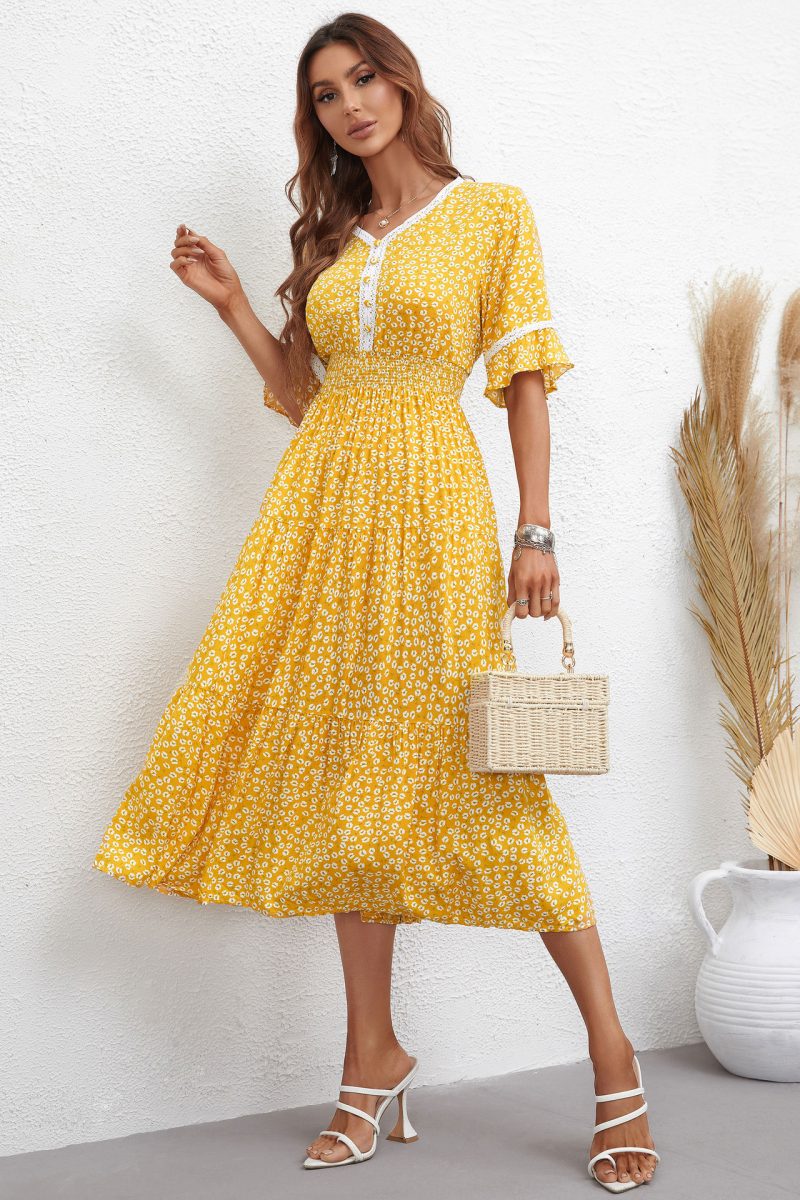Floral Slim Fit Women's Dress - Image 4