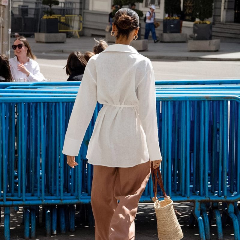 Up Long-Sleeved Shirt for Women - Image 4