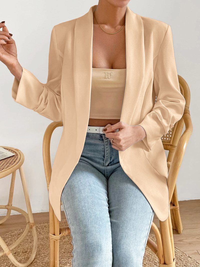 Collared Slim-Fit Office Coat - Image 3