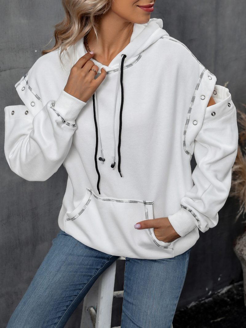 Hooded Raglan Sleeve Sweatshirt - Image 4