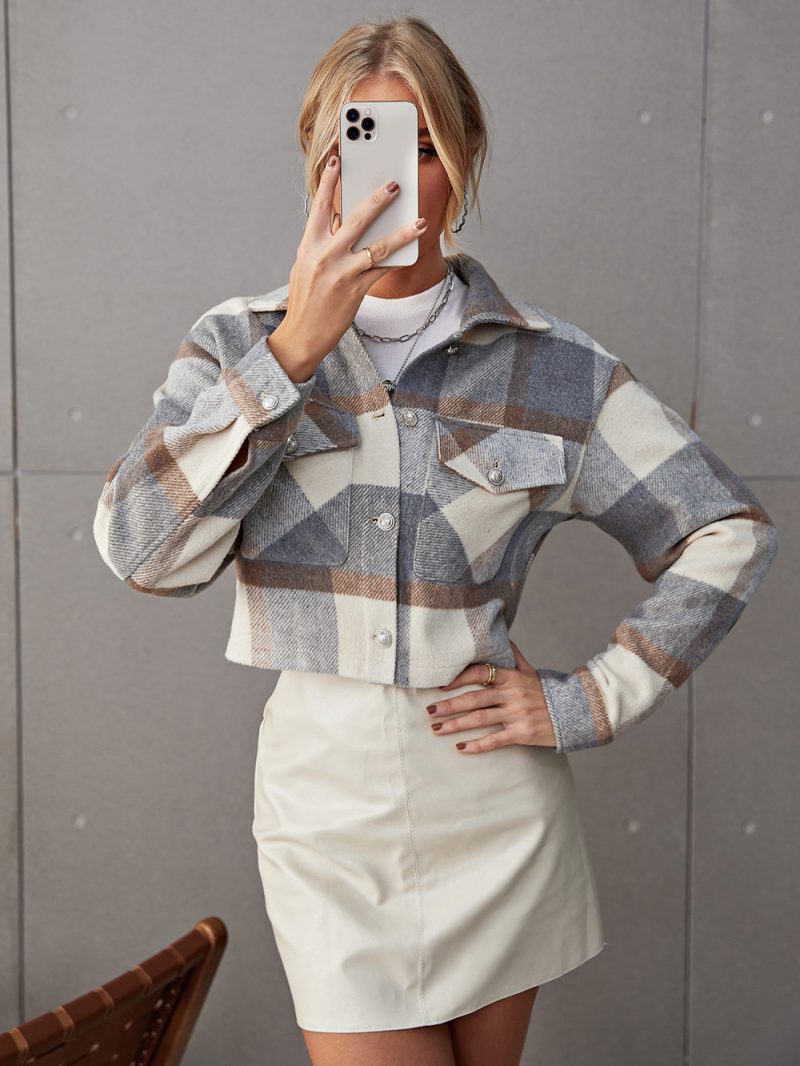 Lapels Woolen Office Shacket - Image 3