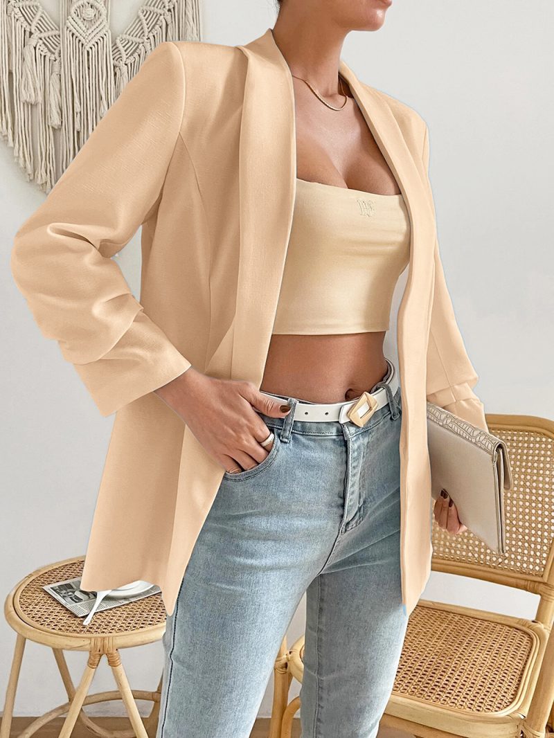 Collared Slim-Fit Office Coat - Image 2