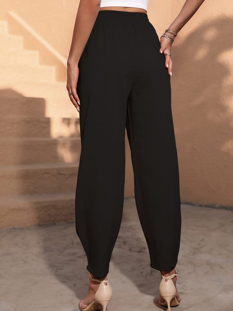 Casual High Waist Wide Leg Pants - Image 4