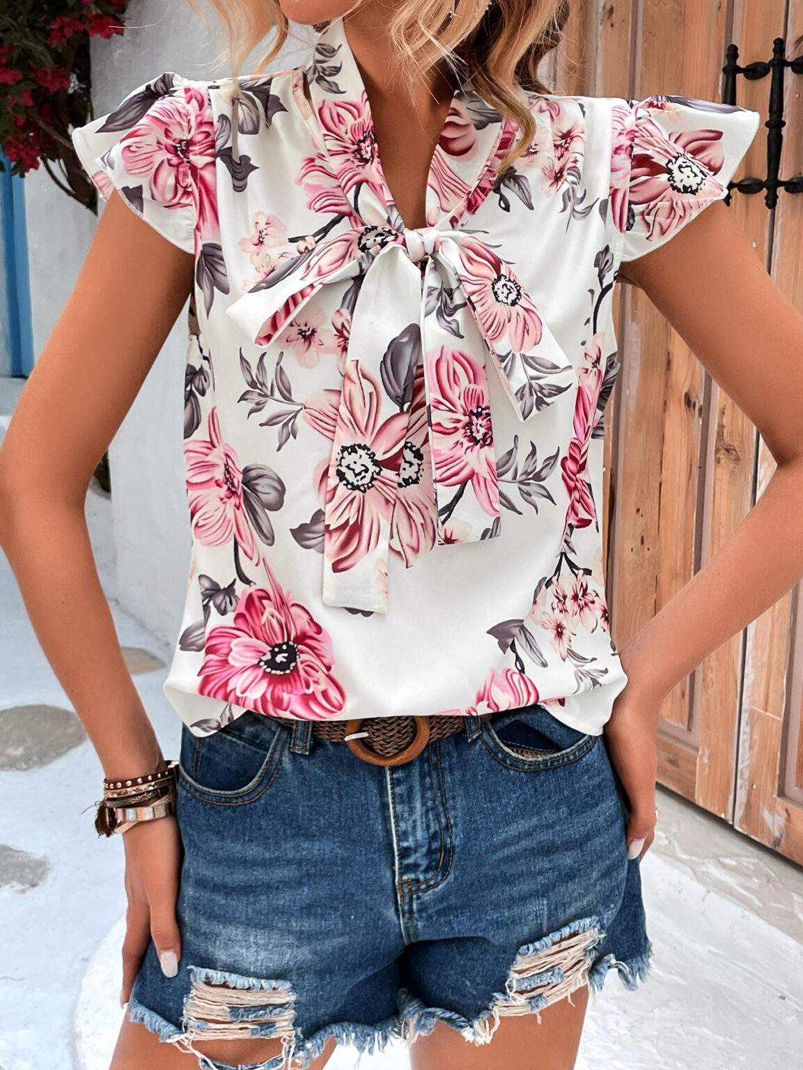 Spring Sleeveless Printed Top for Women - Image 3