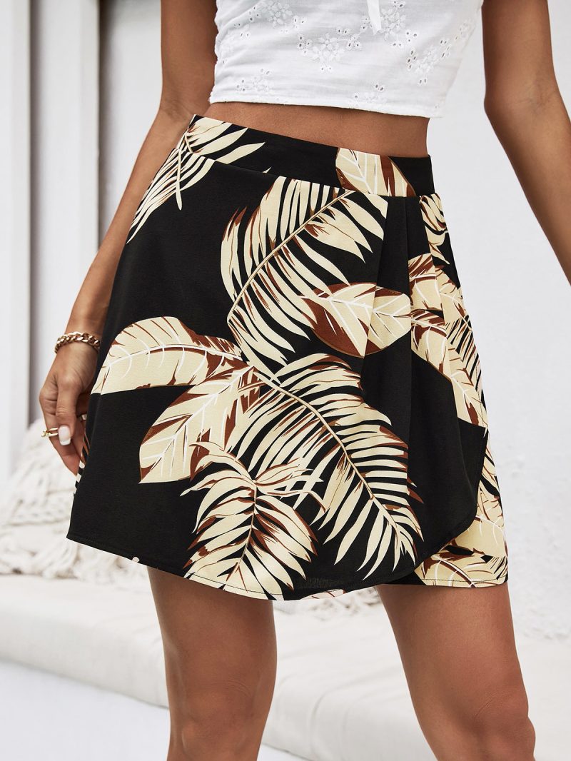Slim Fit Printing Word Short Skirt - Image 2