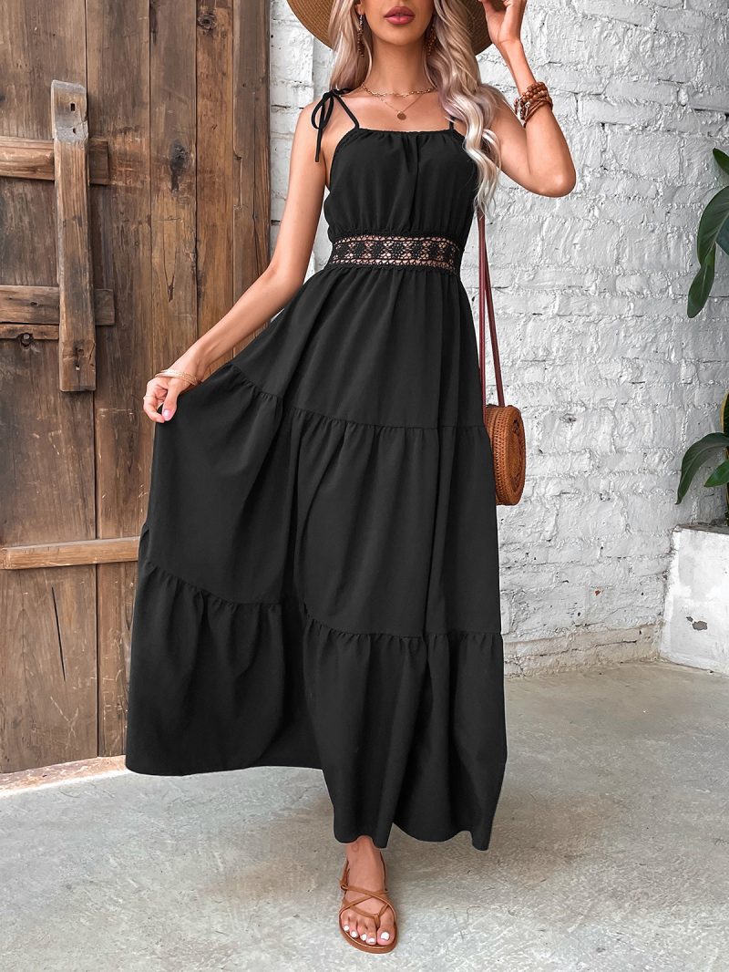 Black Camisole Maxi Dress - Image 4