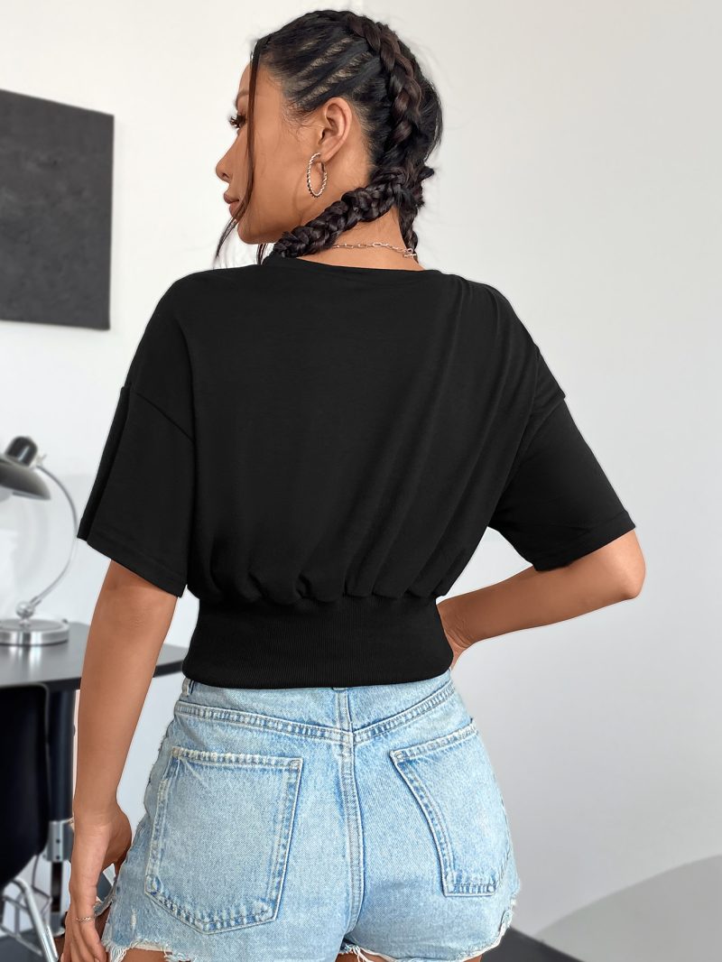 Round Neck Printed T-Shirt - Image 4