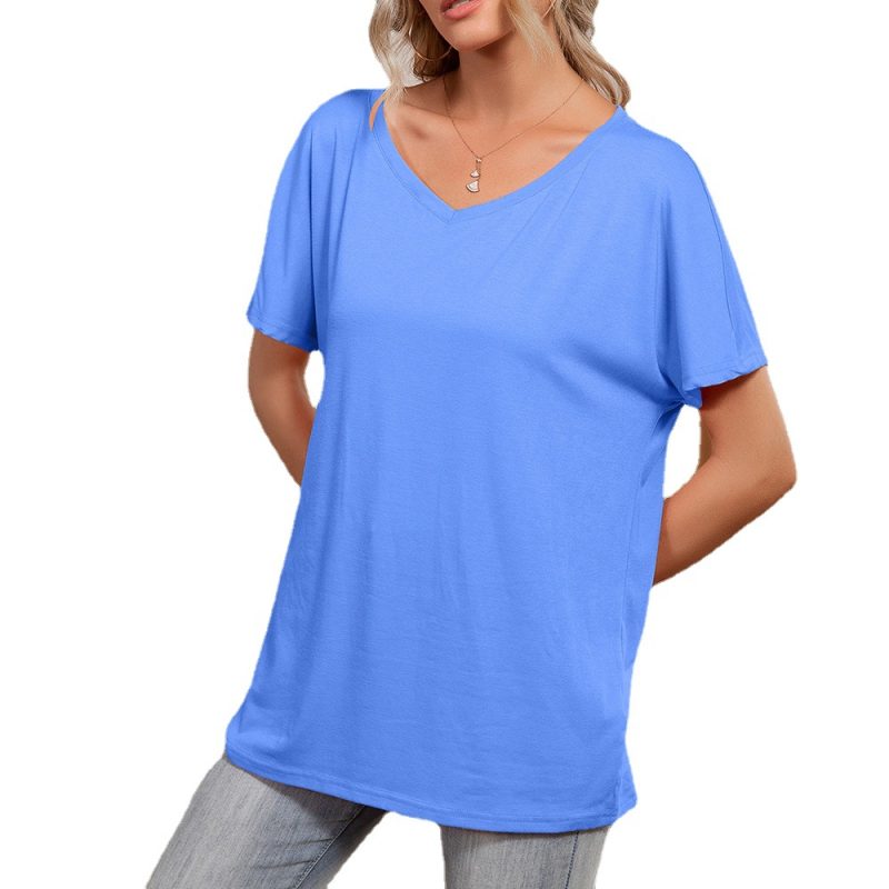 Casual Round Neck Short Sleeve T-Shirt - Image 4