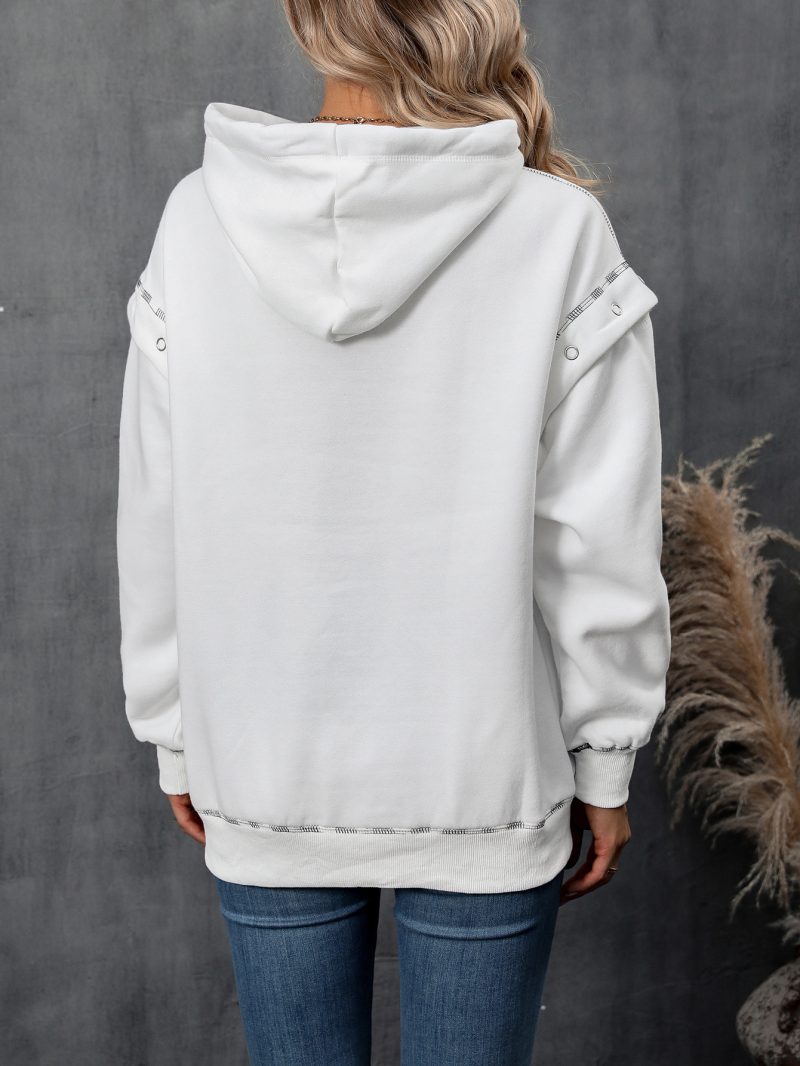 Hooded Raglan Sleeve Sweatshirt - Image 5