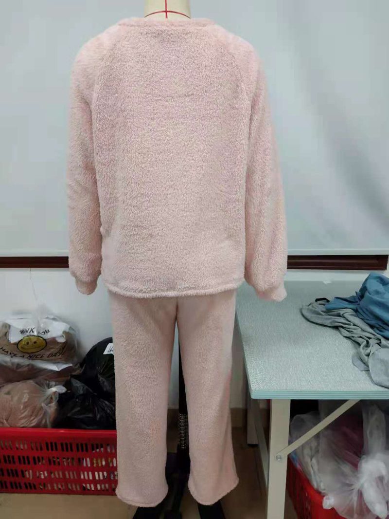 Plush Hooded Sweater Set for Women Plus Size - Image 6