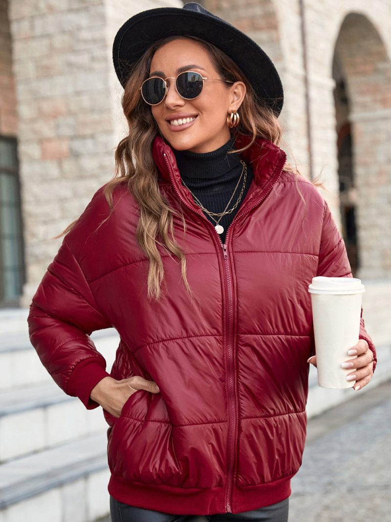 Casual Turtleneck Padded Jacket - Image 3