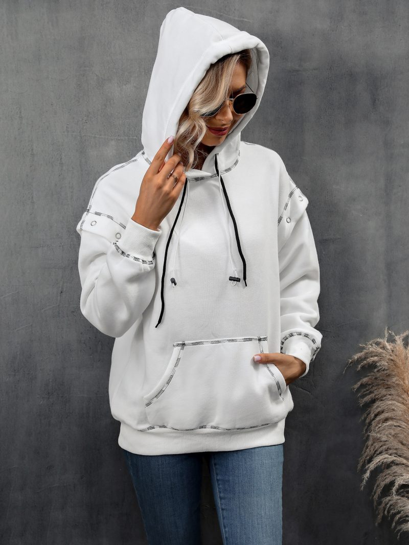 Hooded Raglan Sleeve Sweatshirt - Image 3
