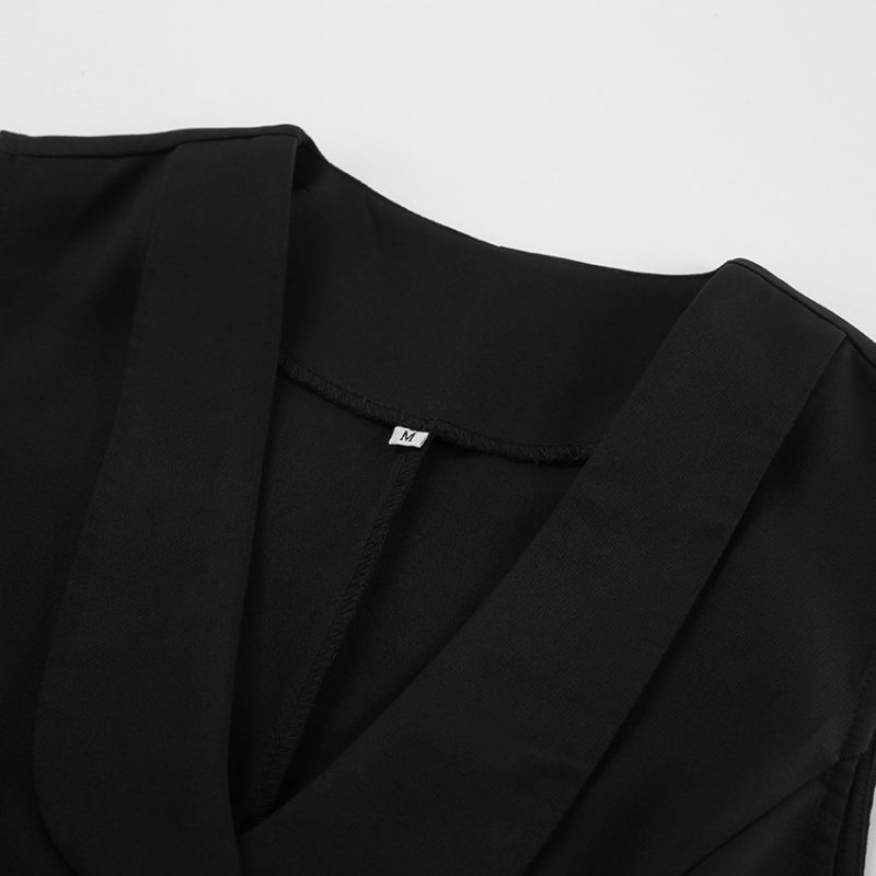 Black Office Jumper Skirt Set - Image 5