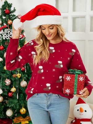 Snowflake Christmas Sweater for Women