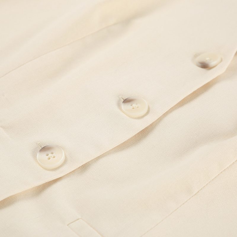 Beige Sleeveless Vest Two - Image 4