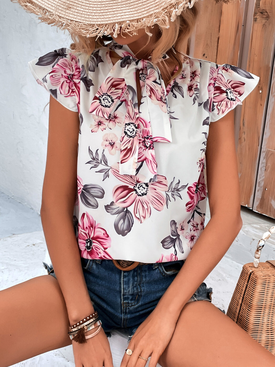 Spring Sleeveless Printed Top for Women - Image 2