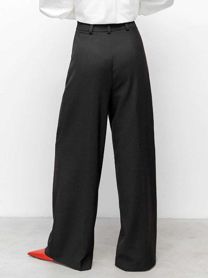 Fall Office High Waist Draped Pants - Image 7