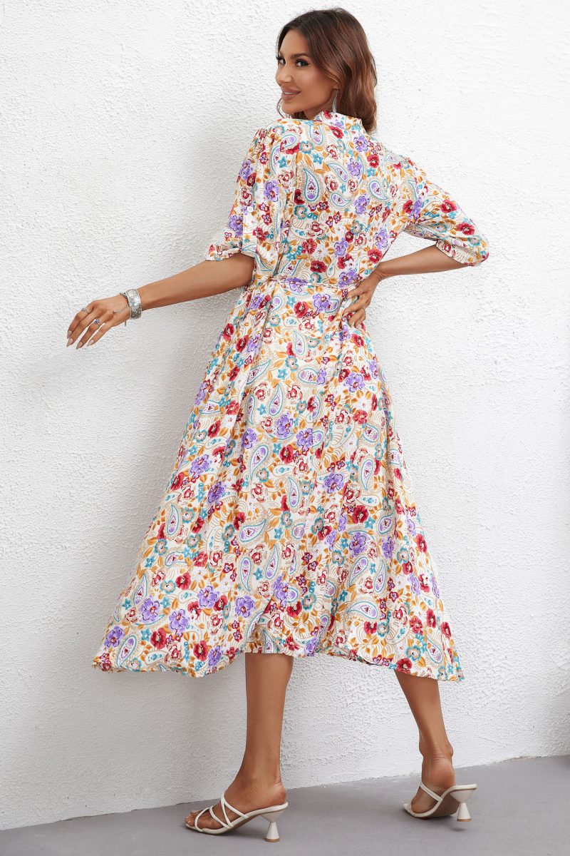 Best Printed Short Sleeve Dress - Image 2