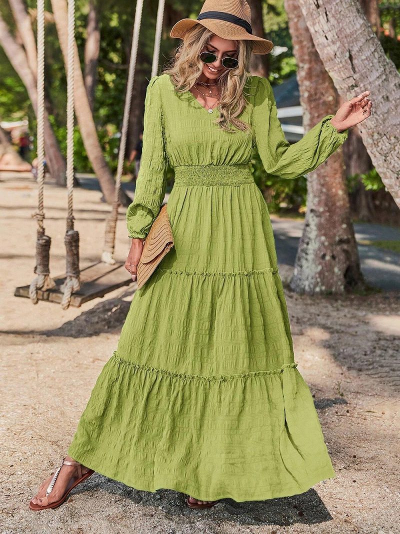 Long Sleeve Office Maxi Dress - Image 7