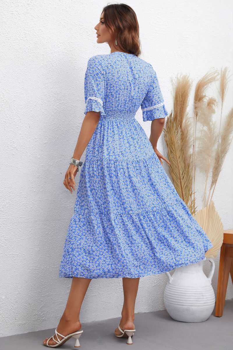 Floral Slim Fit Women's Dress - Image 2