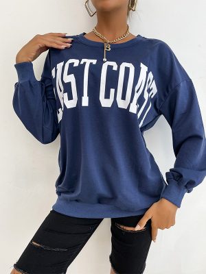 Long Sleeve Letter Graphic Sweater