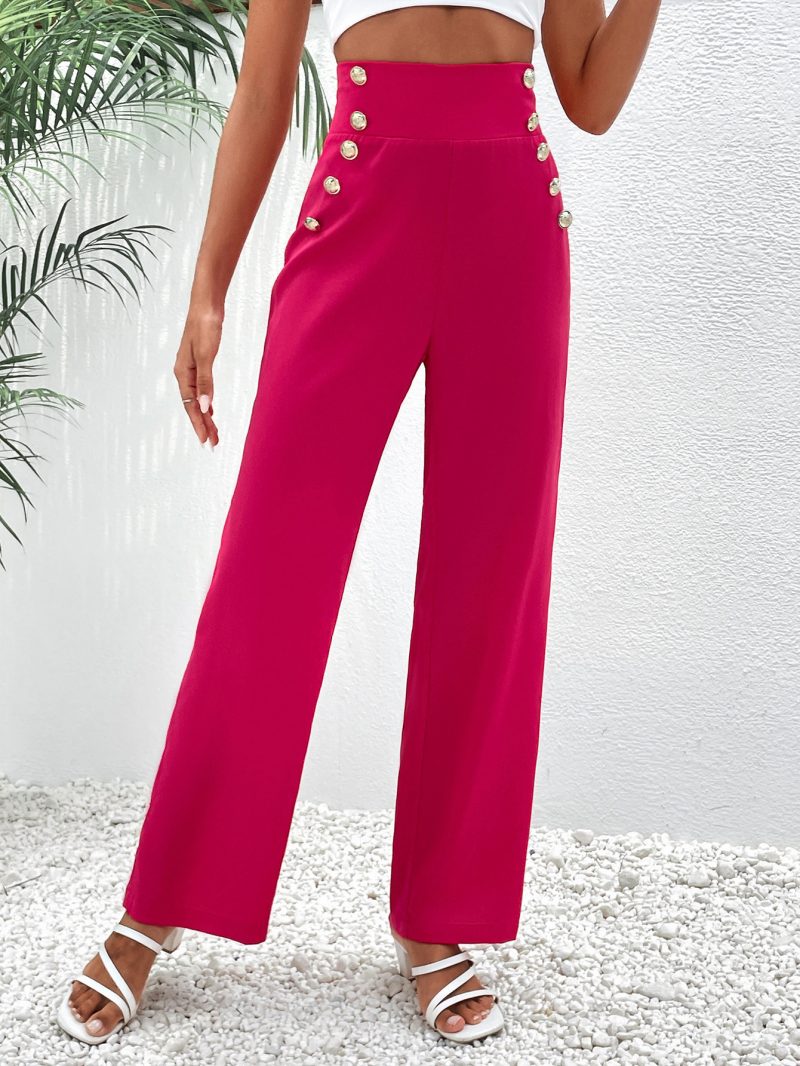 Wide Leg Pants Women Trousers - Image 4
