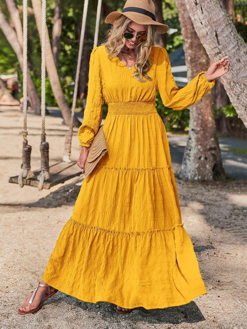 Long Sleeve Office Maxi Dress - Image 4