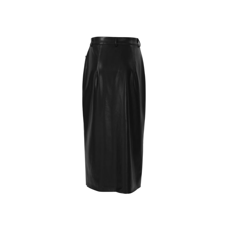 utumn/Winter Sexy Slit Leather Skirt - Image 5