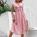 Jacquard Ruffled Midi Dress