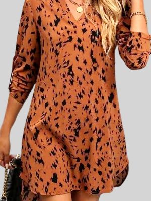 Classic Women’s Suit with Long Sleeve Waist Dress