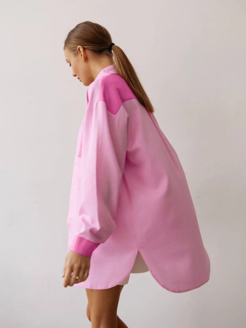 Summer Cotton Linen Collared Long-Sleeved Shirt - Image 6